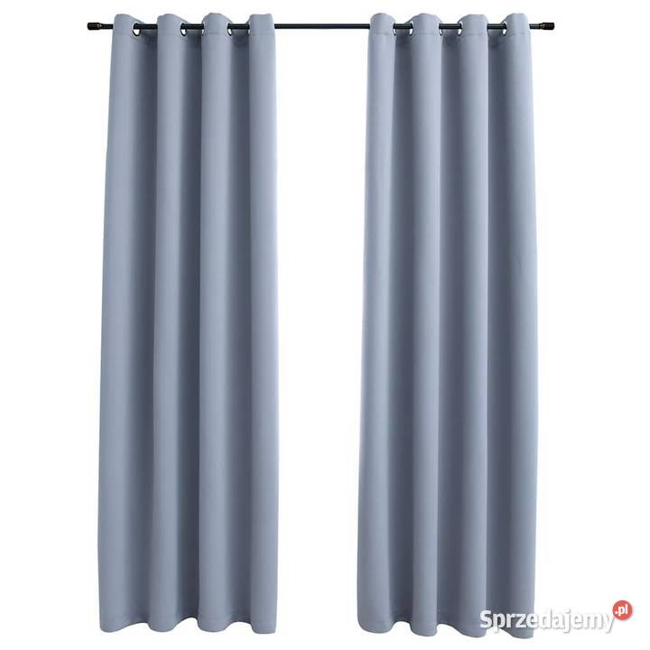 vidaXL Zasłony zaciemniające z metalowymi Warszawa