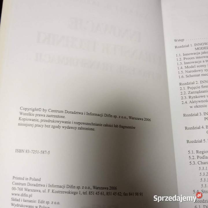 Innowacje i transfer techniki w procesie mazowieckie Warszawa