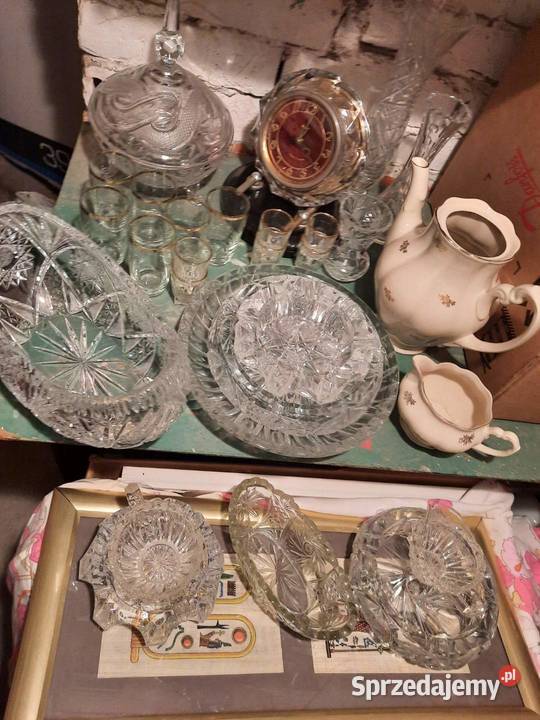 Zestaw kryształów PRL Porcelana i szkło Pruszcz Gdański sprzedam