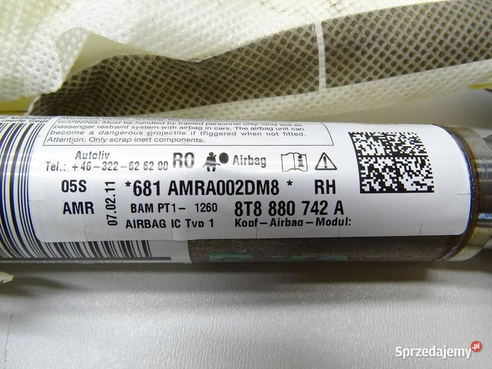 KURTYNA POWIETRZNA AIRBAG PRAWA 8T8880742A AUDI