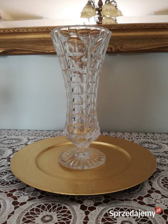Wyjątkowy stary duży wazon Szkło kryształowe