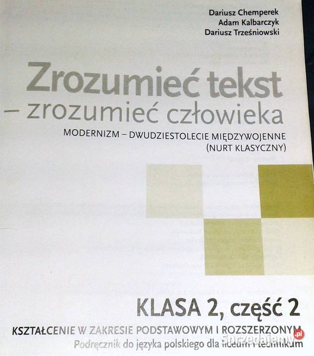 Zrozumieć tekst Zrozumieć człowieka 22 D Pozostałe Chełm