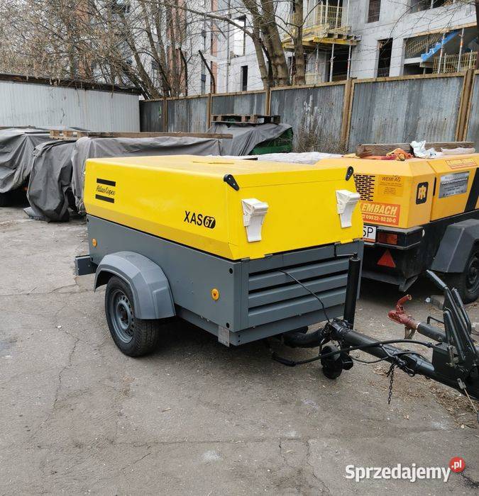 Kompresor przewoźny spalinowy Atlas Copco XAS67 Kraków sprzedam