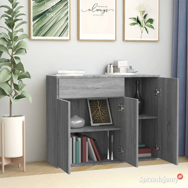 Szafka szary dąb sonoma 88x30x70 materiał Warszawa