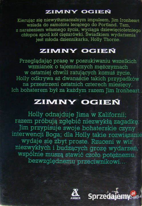 ZIMNY OGIEŃ Dean R Koontz Limanowa sprzedam