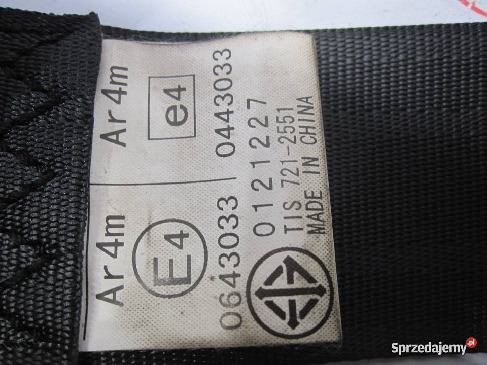 MAZDA 3 III 14r pas bezpieczeństwa tył T89506T