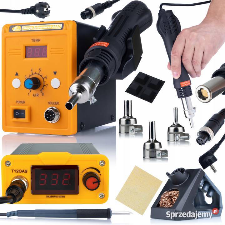 Stacja Lutownicza T12 Rosfix HotAir 858D 75W małopolskie Ludźmierz