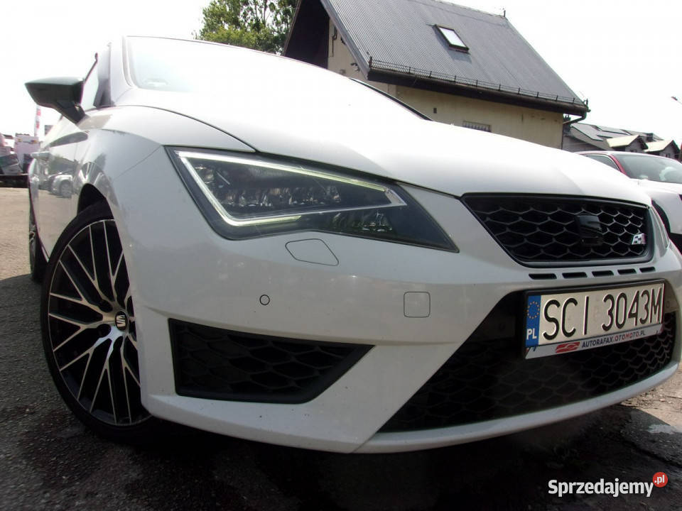 Seat Leon CUPRA 280 Navi PDC 2x Grzane fotele 164037km śląskie Cieszyn sprzedam