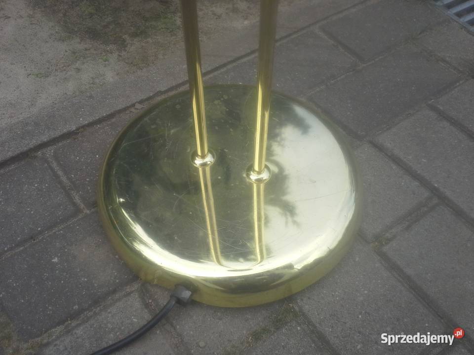 Złota podwójna lampa ze ściemniaczem sprzedam
