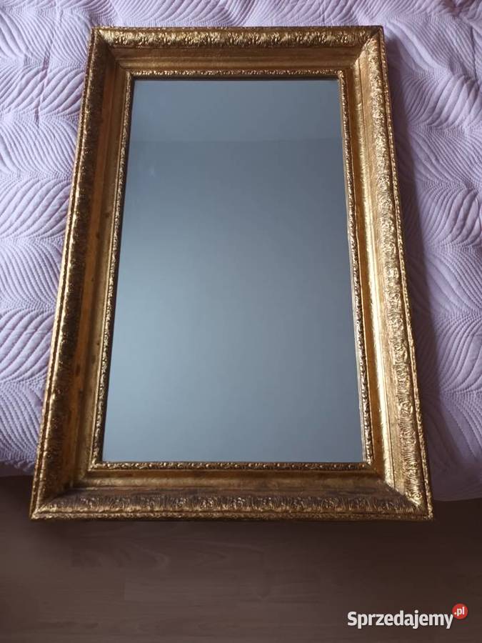 Piękne duże lustro w złotej ramie Tanio Aleksandrów Łódzki sprzedam