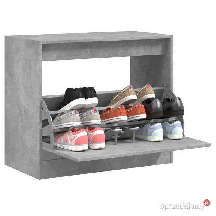 Szafka na buty szarość betonu 80x42x69 WM840004 Warszawa
