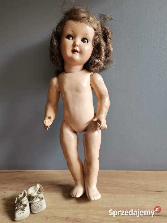 Stara przedwojenna lalka celuoidowa K W śląskie Katowice
