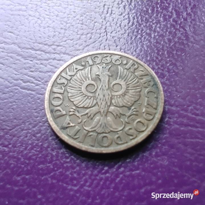 Moneta przedwojenna II RP 1 grosz 1936 Brąz Numizmatyka mazowieckie Pruszków sprzedam