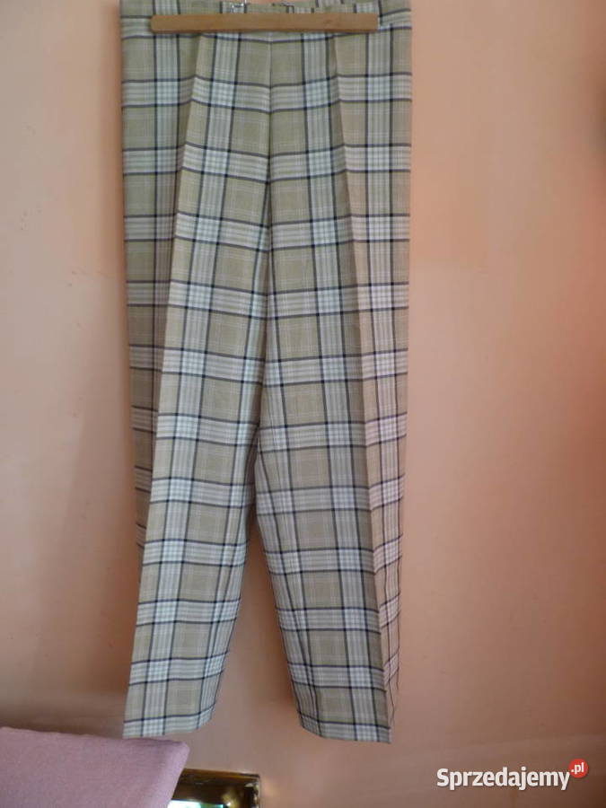 Spodnie w kratę Spodnie