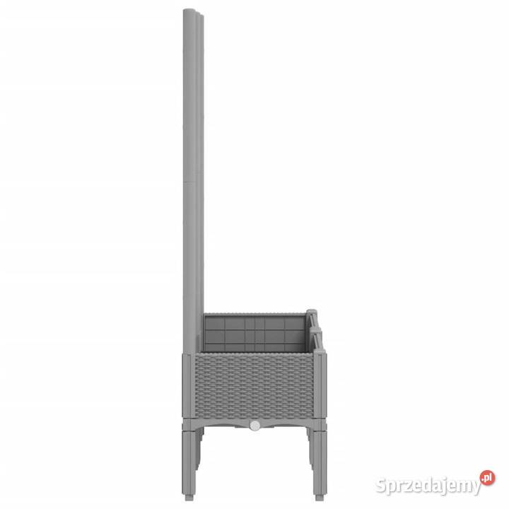 Donica ogrodowa z kratką jasnoszara 80x40x142 PP mazowieckie Warszawa