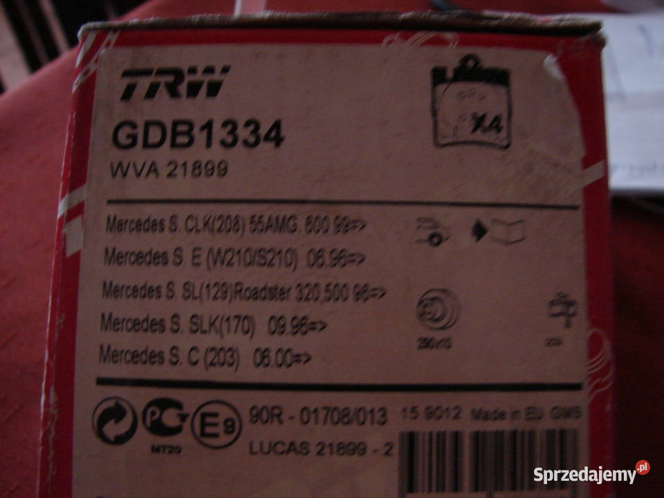 klocki hamulcowe GDB1334 Mikołów