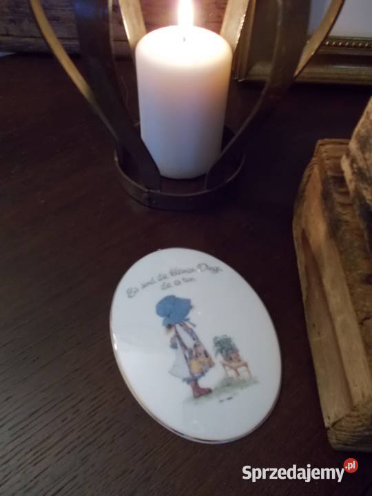 Porcelanowy Obrazek Holly Hobbie Vintage Porcelana i szkło