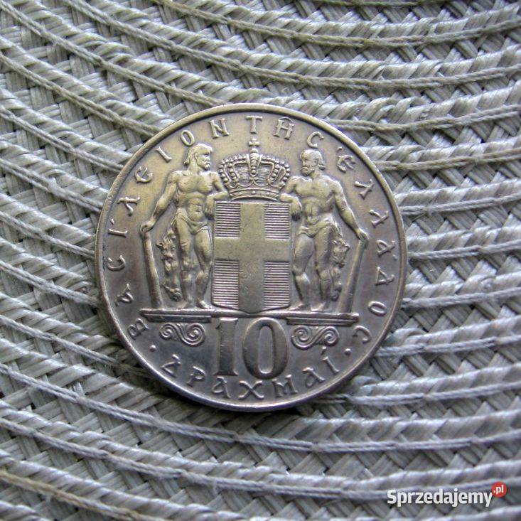 Grecja 10 Drachma 1968r Numizmatyka Kalisz