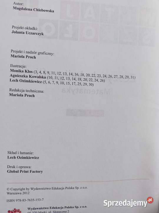 Każdy przedszkolak uczniem w szkole edukacja Warszawa sprzedam