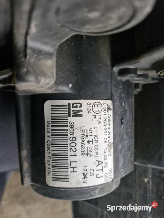 Lampy przód opel zafira c europa Stajkowo