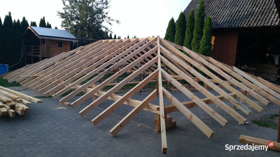 Wiata drewniana garażowa 5x15 Kozienice