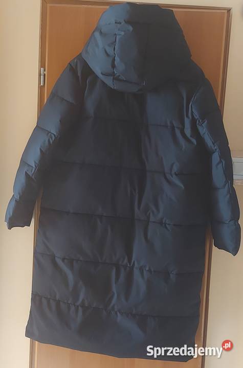 Czarny zimowy płaszcz rozmiar M warmińsko-mazurskie