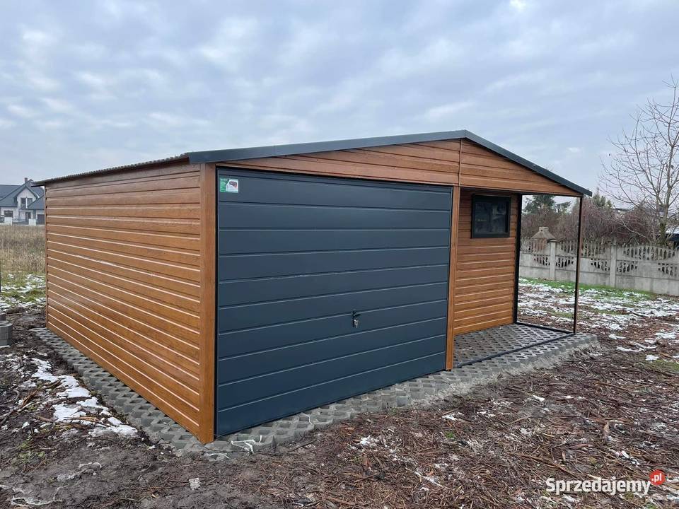 Garaż blaszany wnęka Wzmocniony PROFILAMI Rybnik