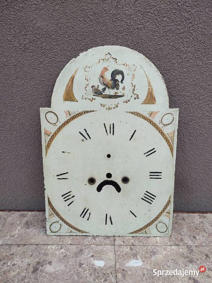 T132 Tarcza zabytkowego zegara podłogowego Tczew