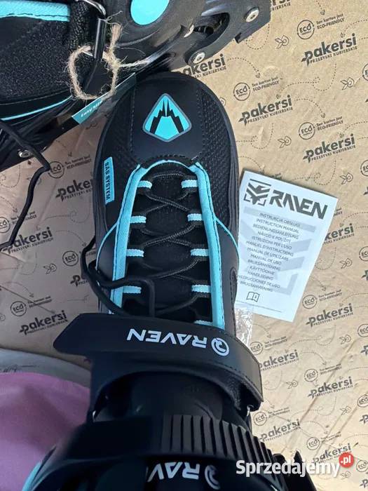 Rolki regulowane RAVEN Pulse BlackCyan 4043