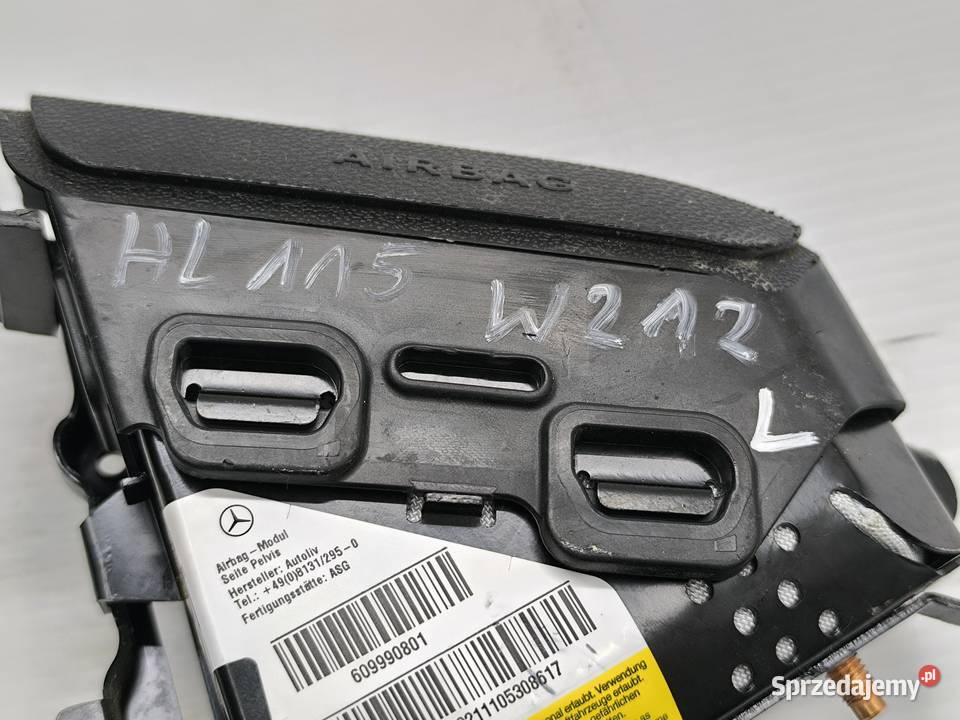 PODUSZKA FOTELA AIR BAG LEWA EKLASA W212 Poduszki powietrzne