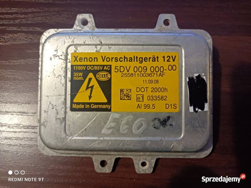 Przetwornica Bi-Xenon Xenon VW Touareg 5DV00900000 Chojna - Sprzedajemy.pl