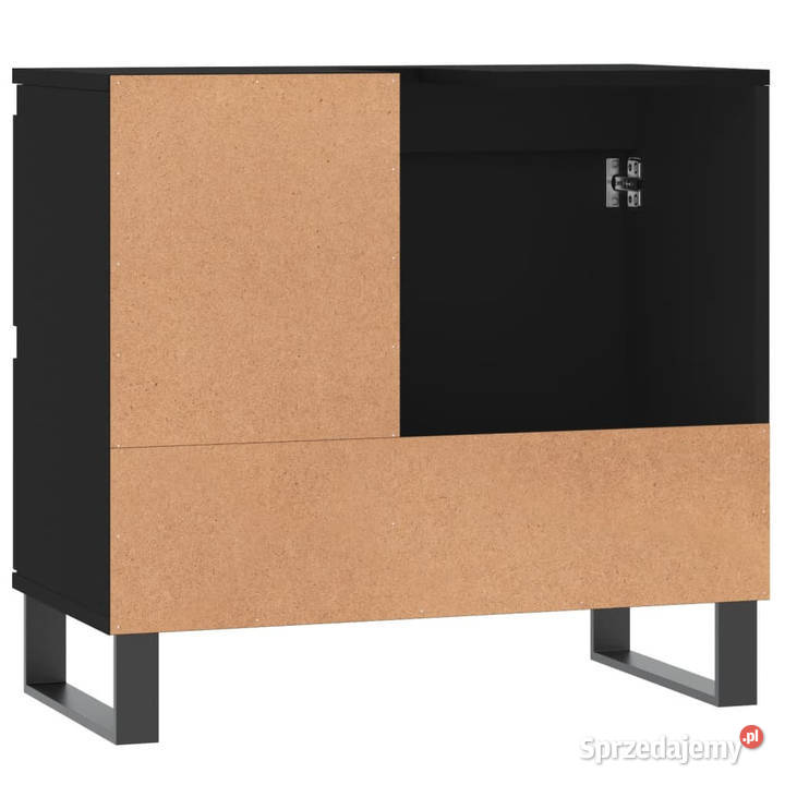 Szafka łazienkowa czarna 65x33x60 materiał Warszawa