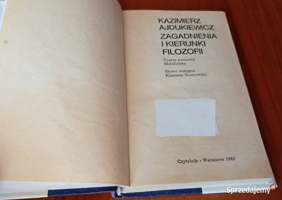 Zagadnienia i kierunki filozofii teoria poznania Gdańsk