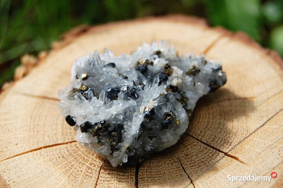 Kryształ górski piryt sfaleryt szczotka łezka lubelskie Lublin