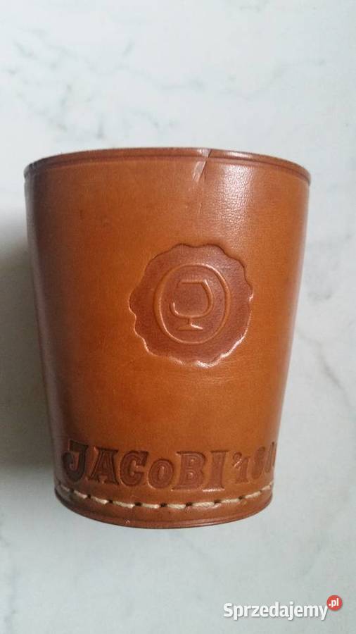 Wrfelbecher Jacobi 1880 Skorzany kubek do gry w Puławy