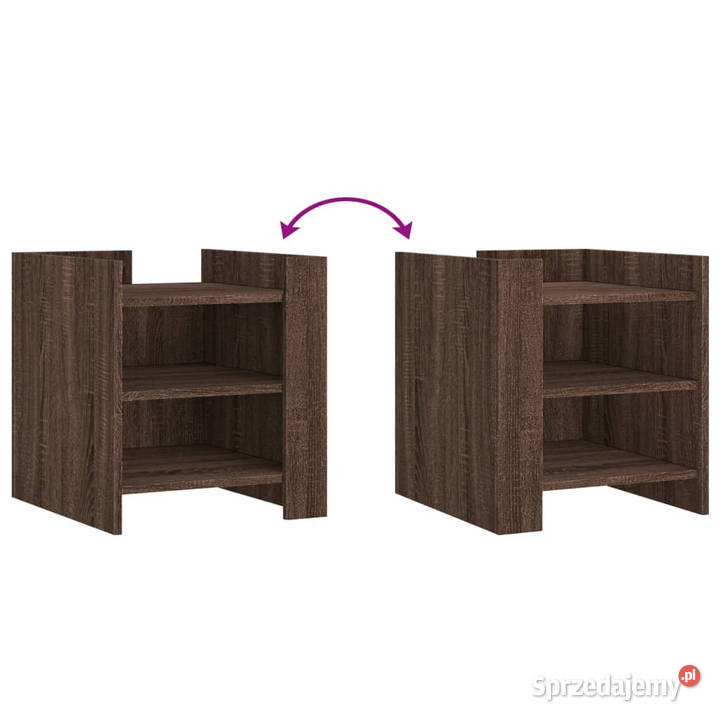 Szafka nocna brązowy dąb 45x50x50 materiał Warszawa