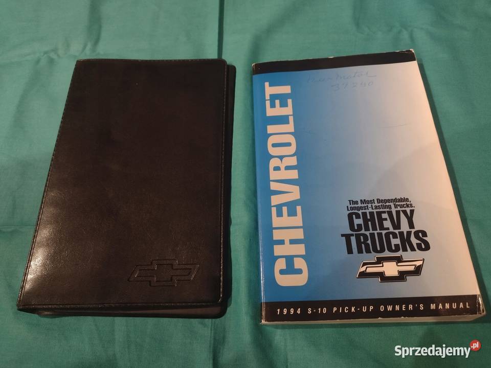 CHEVROLET S10 1994 Instrukcja Obslugi książka Poradniki, albumy i reportaże Łódź
