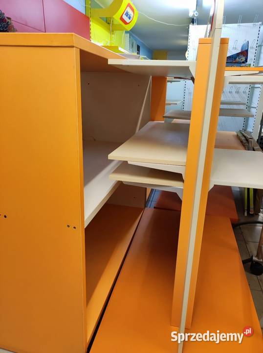 Regały głębokie drewno plus metal podlaskie