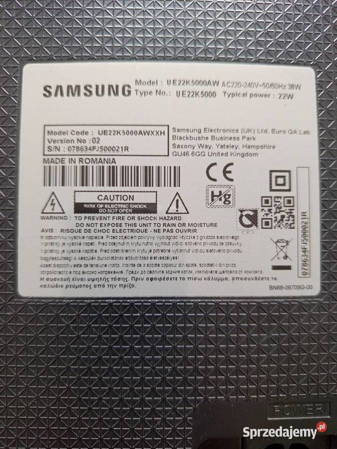 Samsung Ue22k 5000 Gdańsk