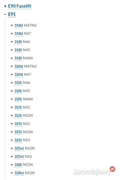 Zacisk tył Bmw e90 e91 e92 e93 f30 f35 e84 320 podkarpackie Dębica