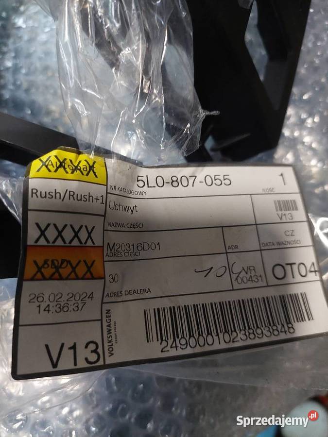 Koszyk Slizg Uchwyt Zderzaka Przod Prawy Lewy osobowe Części montażowe śląskie