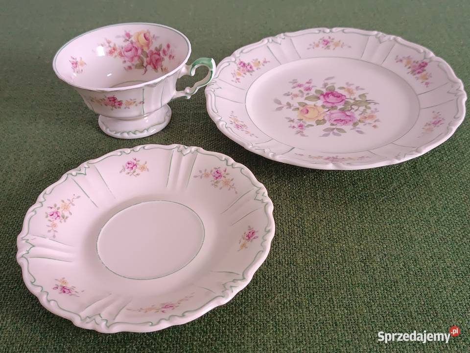 Zestaw śniadaniowy porcelana bez sygnatury Gorlice sprzedam