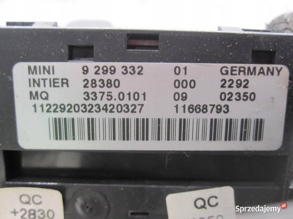 MINI COOPER II R56 12r stacyjka przełącznik