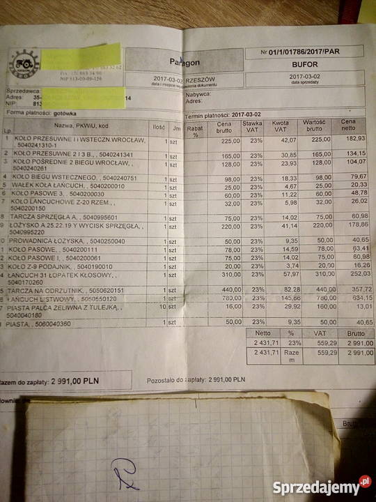 Części nowe do kombajnu BIZON Z056 ZO56 Super podkarpackie Rzeszów