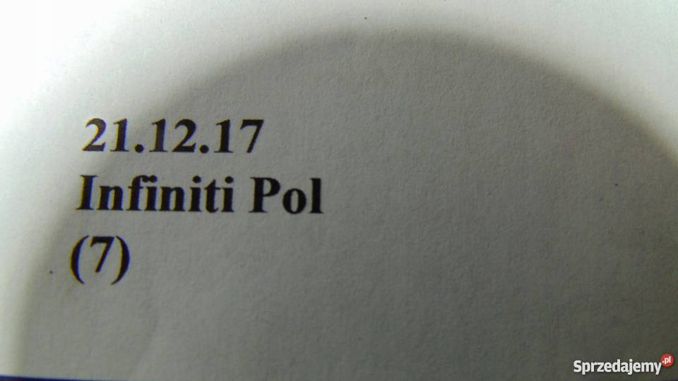 BELKA TYLNA WZMOCNIENIE ZDERZAKA INFINITI Q30 Nowy Tomyśl