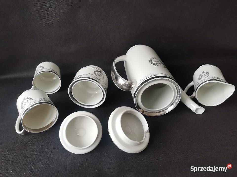 Stary serwis kawowy London porcelana Ćmielów Katowice