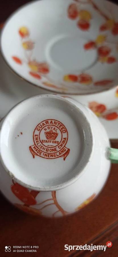 Filiżanka z takerzykiem deserowym Royal Stafford Gdańsk