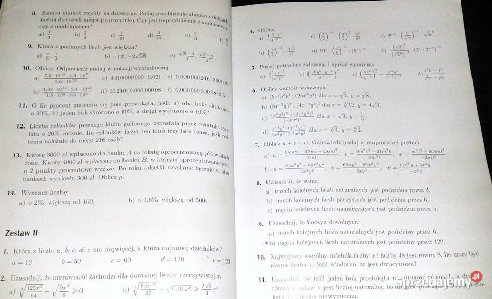 Matematyka 1 W Babiański L Chańko D Ponczek Rok wydania 2013 lubelskie Chełm