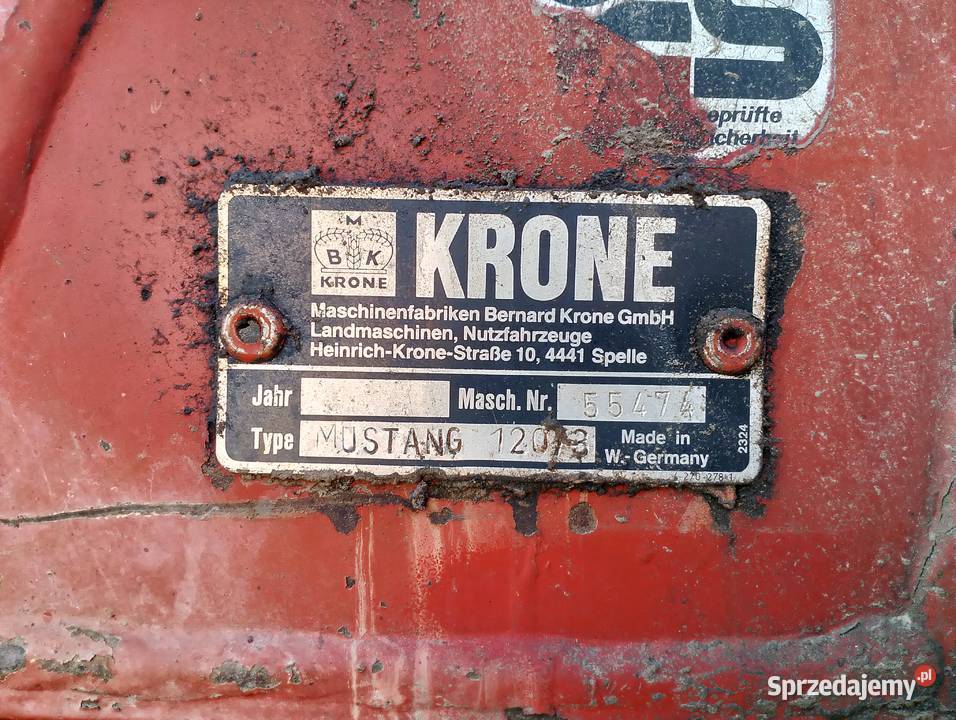 Pług 3 skibowy Krone Mustang 1203 Nowa Góra sprzedam