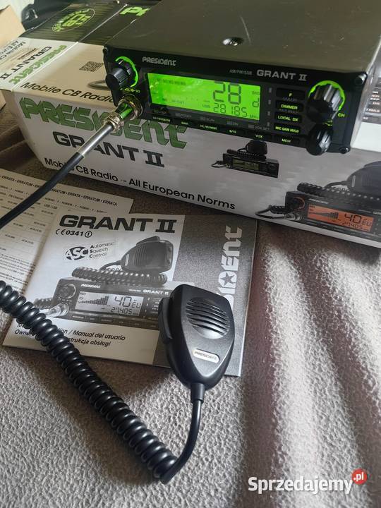 President grant II SSB Am FM asc 400 kanałów CB SSB Car audio